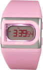 Relojes de Digitaces para mujer impermeables rosas claros con la batería de litio