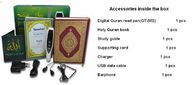 La pantalla palabra por palabra Digital Tajweed de OLED y el Quran de Tafseer encierran al lector con el MP3