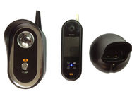 Coloree el teléfono video de la puerta del chalet negro, intercomunicadores video inalámbricos 2.4ghz